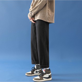 Quần baggy ống rộng màu Đen unisex phong cách đường phó bặm bụi Hot Trend 2021! - Z01 Town