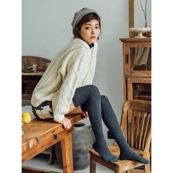 🍭 TẤT ĐÙI NỮ LEN TĂM CÓ HỘP CO GIÃN - TGCT