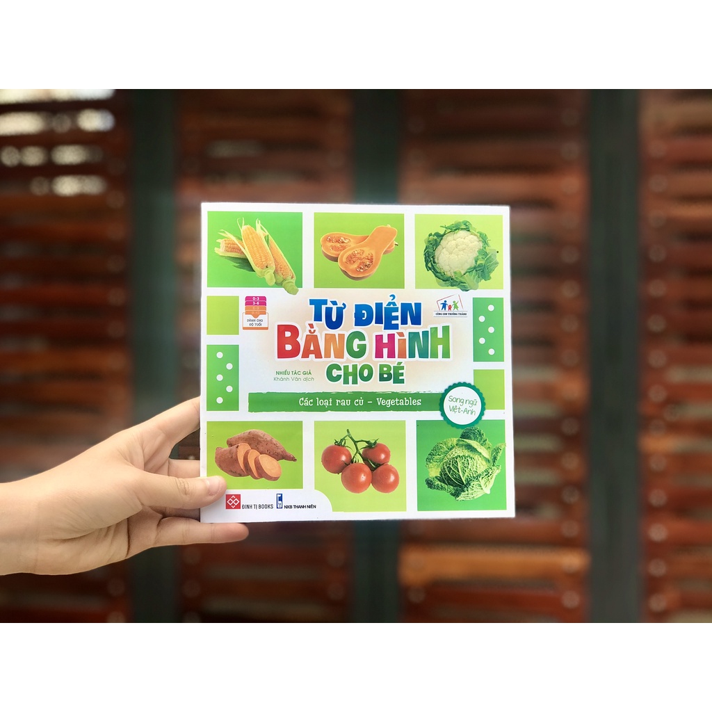 SÁCH - Từ điển bằng hình cho bé - Các loại rau củ - Vegetables