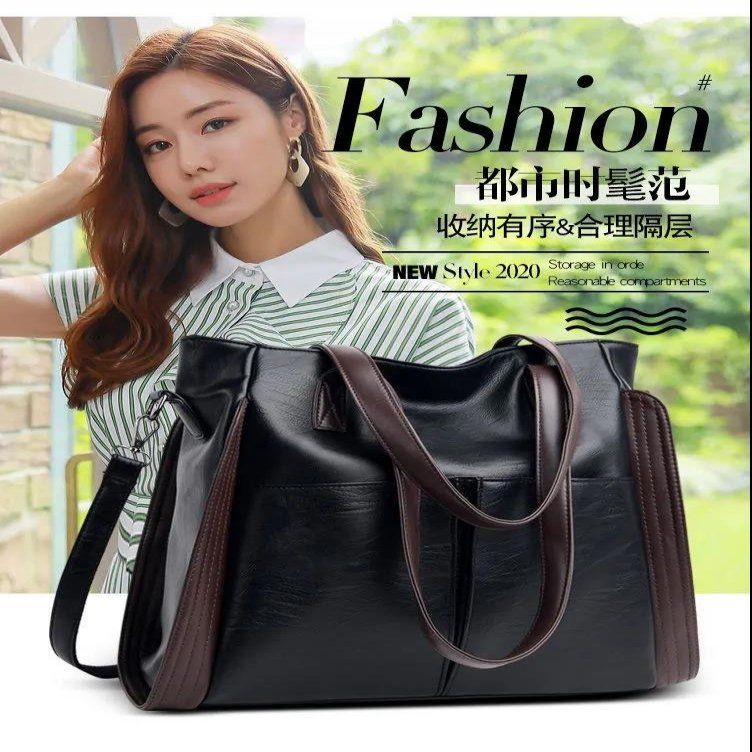 Túi Xách Da Mềm Sức Chứa Lớn Kiểu Dáng Đơn Giản Thời Trang Cho Nữ