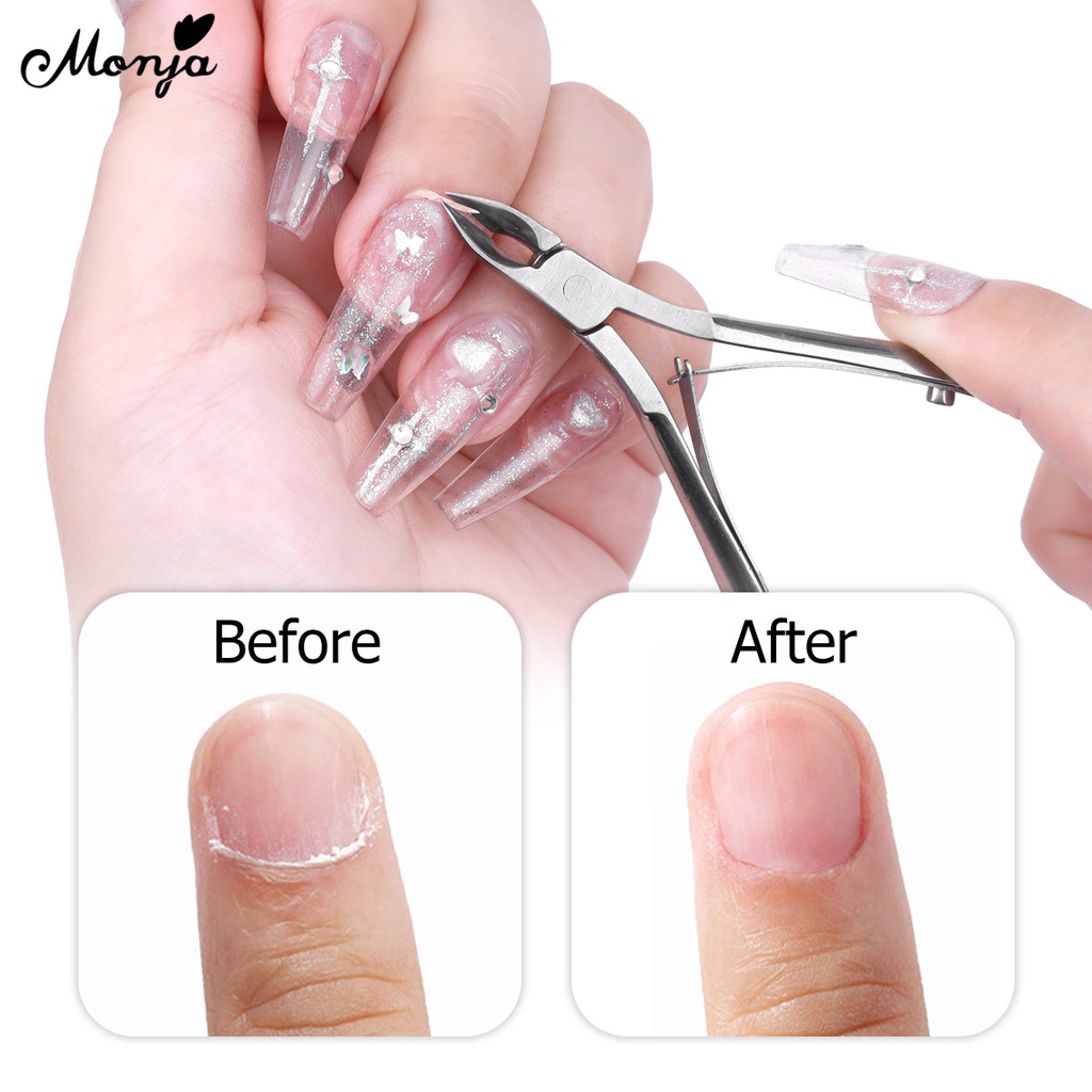 Kềm cắt tỉa da chết móng chân Monja bằng thép không gỉ cao cấp