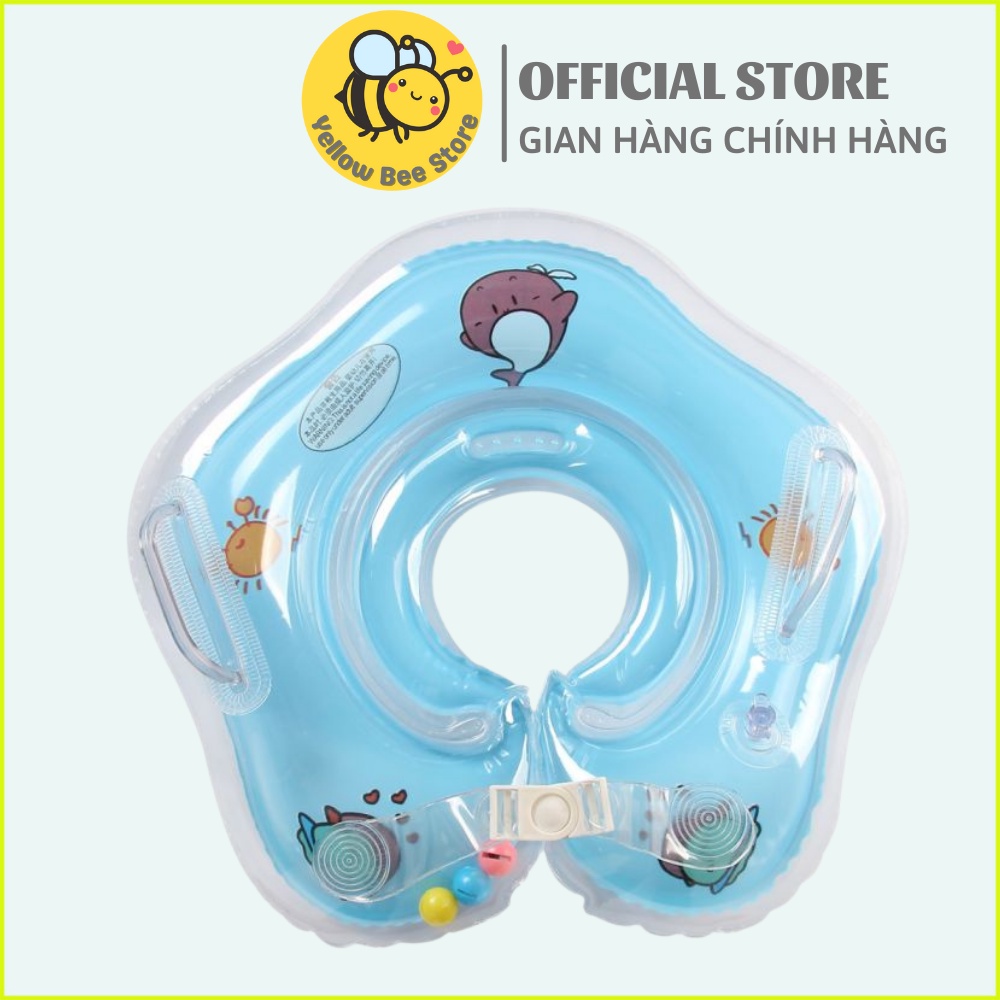 Phao bơi đỡ cổ cho bé từ 2 tháng tuổi, an toàn, hỗ trợ vận động cho bé