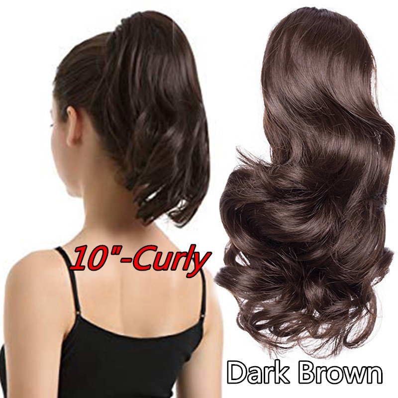 Tóc Giả Đuôi Ngựa 10 / 18 / 22 "Xoăn Dài Thời Trang Cho Nữ