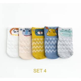 Set 5 Tất Len Mỏng Cho Bé Sơ Sinh