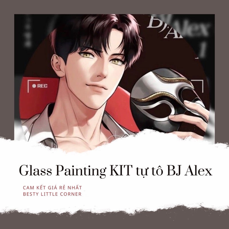 [KIT TỰ TÔ] Glass Painting Bj Alex - Tranh kính BJ Alex Broadcast Alex Jiwon sunbae jiwon bj alex