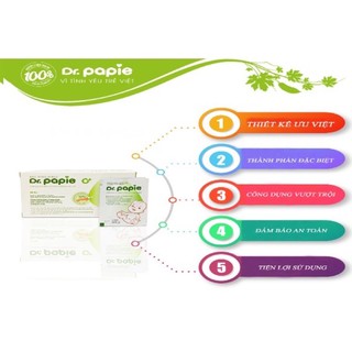 Gạc rơ lưỡi Dr.papie siêu sạch, dễ sử dụng, an toàn cho bé