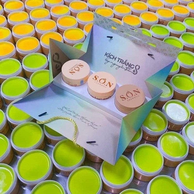 COMBO 3 HỦ KEM SON TAM SẮC CHÍNH HÃNG