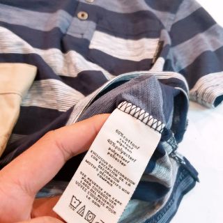 áo polo bâu kẻ bé trai