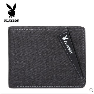 [V2318-17] Bóp Ví Nam Vải Bố Playboy Chính Hãng/Ví Dáng Ngang/ Ví Nam Cao Cấp/ Ví Nam
