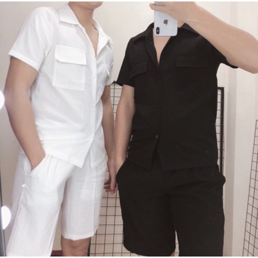 [FREESHIP ⚡SIÊU SALE⚡] Bộ Đũi Nam cổ bẻ hot 2021 | BigBuy360 - bigbuy360.vn