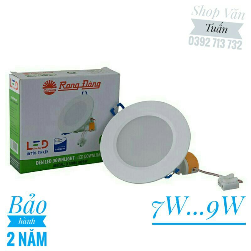 Đèn LED âm trần Rạng Đông CHÍNH HÃNG : 7W, 9W phi 90 và phi 110