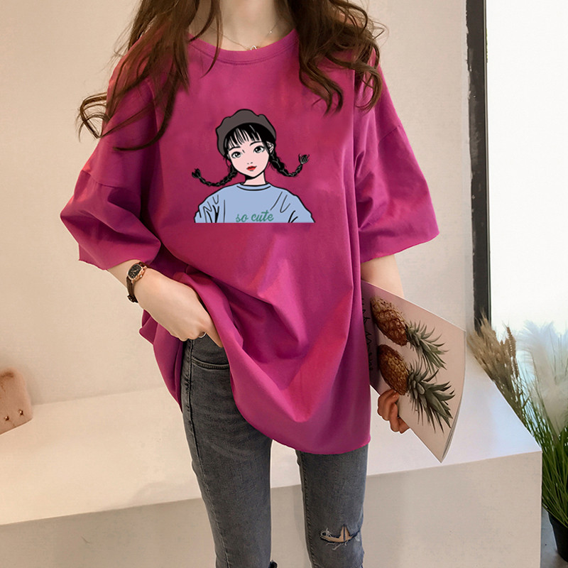 NRVP Áo Thun Ngắn Tay Dáng Rộng Thời Trang Cho Nữ