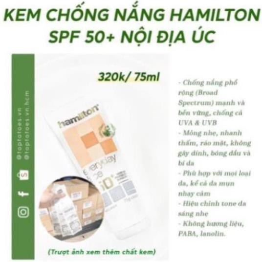 KEM CHỐNG NẮNG HAMILTON SPF 50+ NỘI ĐỊA ÚC