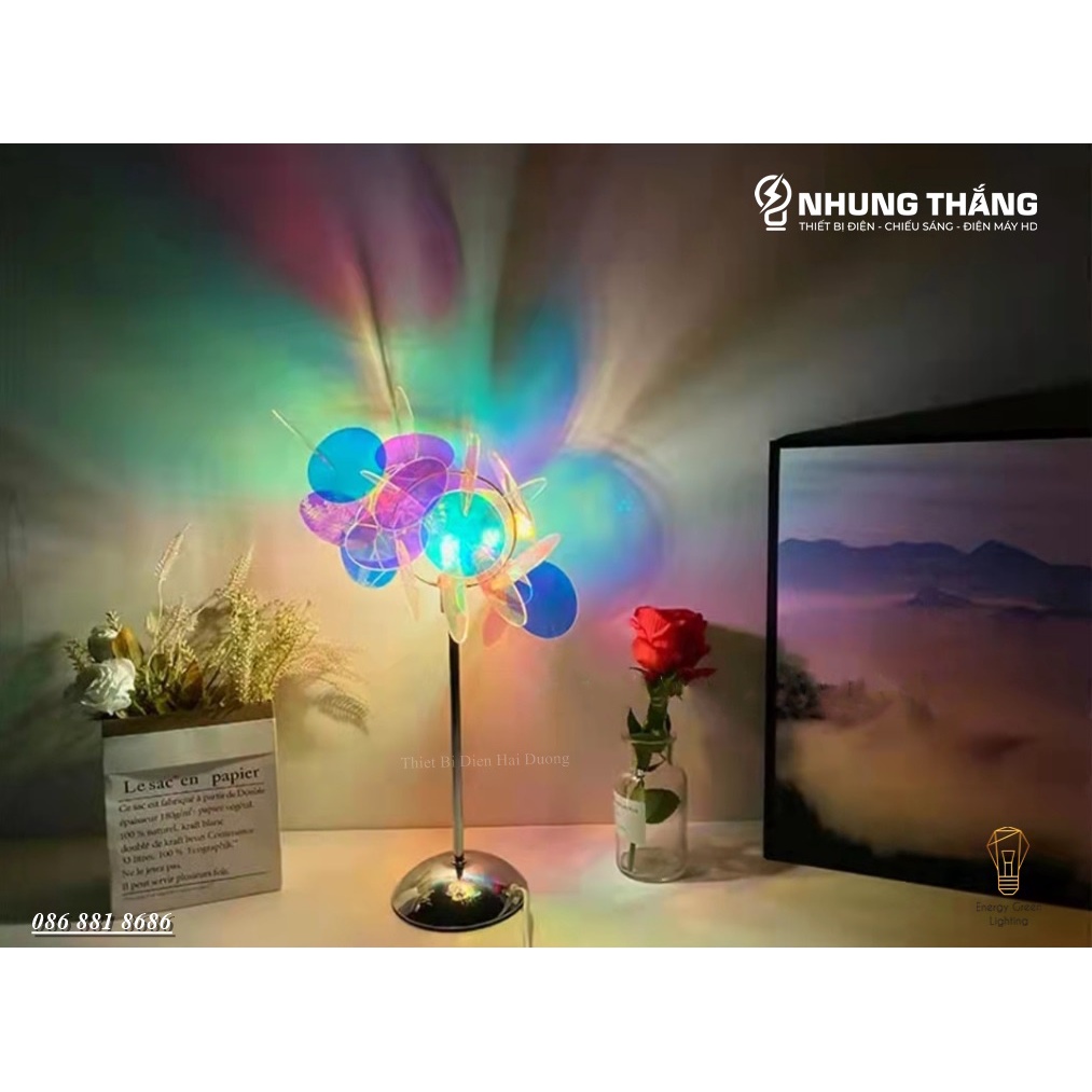 Đèn Trang Trí Vòng Cực Quang Đa Sắc Siêu Đẹp DB-913,DB-914 - 2 Kích Thước - Trang Trí Phòng Ngủ Lãng Mạn