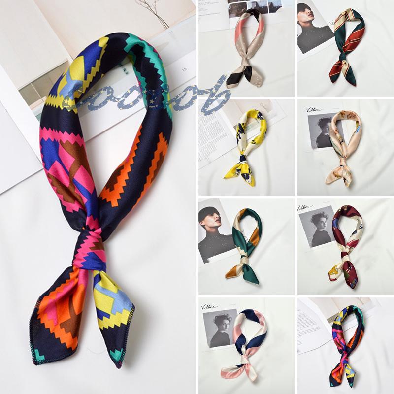 Womens Stylish Silk Square Scarf Bandana Neckerchief Head Neck Wrap Scarves