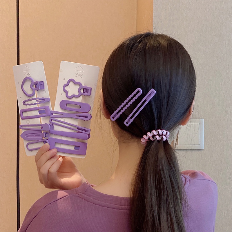 Kẹp Tóc Mỏ Vịt Dáng Dài Đính Hoa Xanh Dương Phong Cách Mới Thời Trang Mùa Xuân 2022