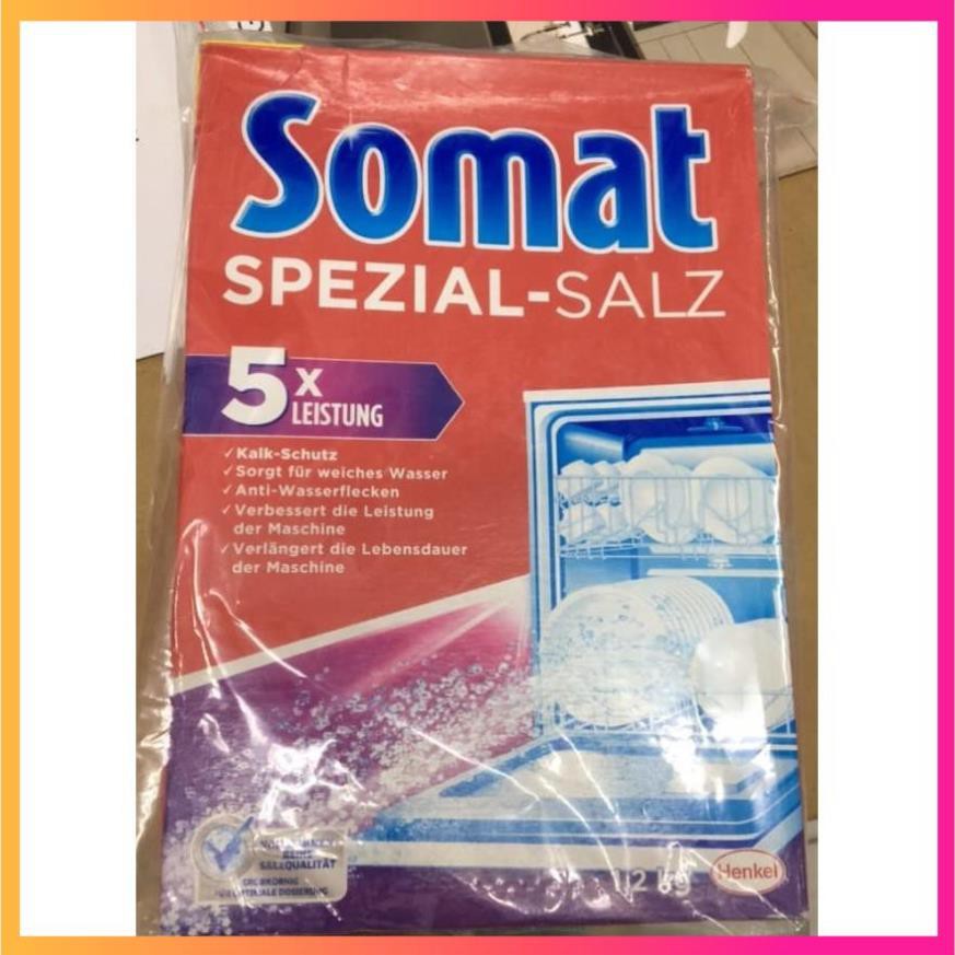 Muối rửa bát Somat 1.2kg làm mềm nước cho máy rửa bát