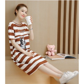 Đầm bầu suông sau sinh dễ thương