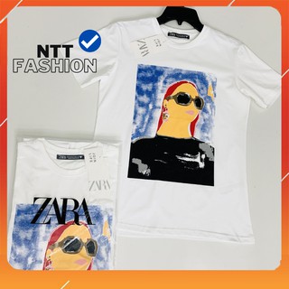 Áo phông nữ 🔹Z.A.R.A🔹 Áo thun cao cấp 100% full tem tag