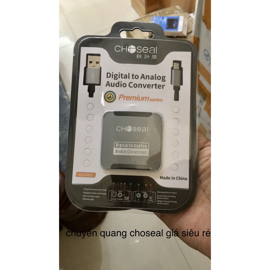 Bộ chuyển âm thanh optical sang AV Choseal - Tặng kèm dây quang dài 1m