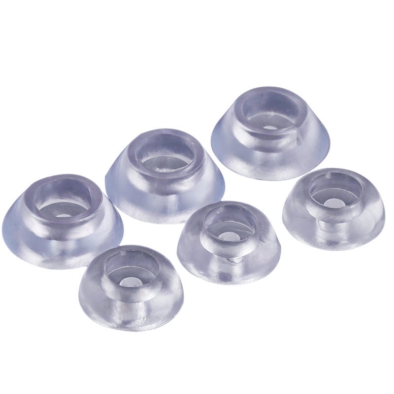 Miếng Lót Chân Ghế Cao Su Silicon Mềm Trong Suốt Chống Trượt Chiều Cao 17mm20mm