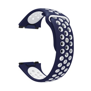Dây đeo silicon 2 màu cho đồng hồ thông minh Fitbit Ionic
