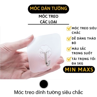 Móc Treo Dính Tường - Móc Dán Tường Trong Suốt Siêu Chịu Lực, Siêu Dính 3974 [MINMAXS]