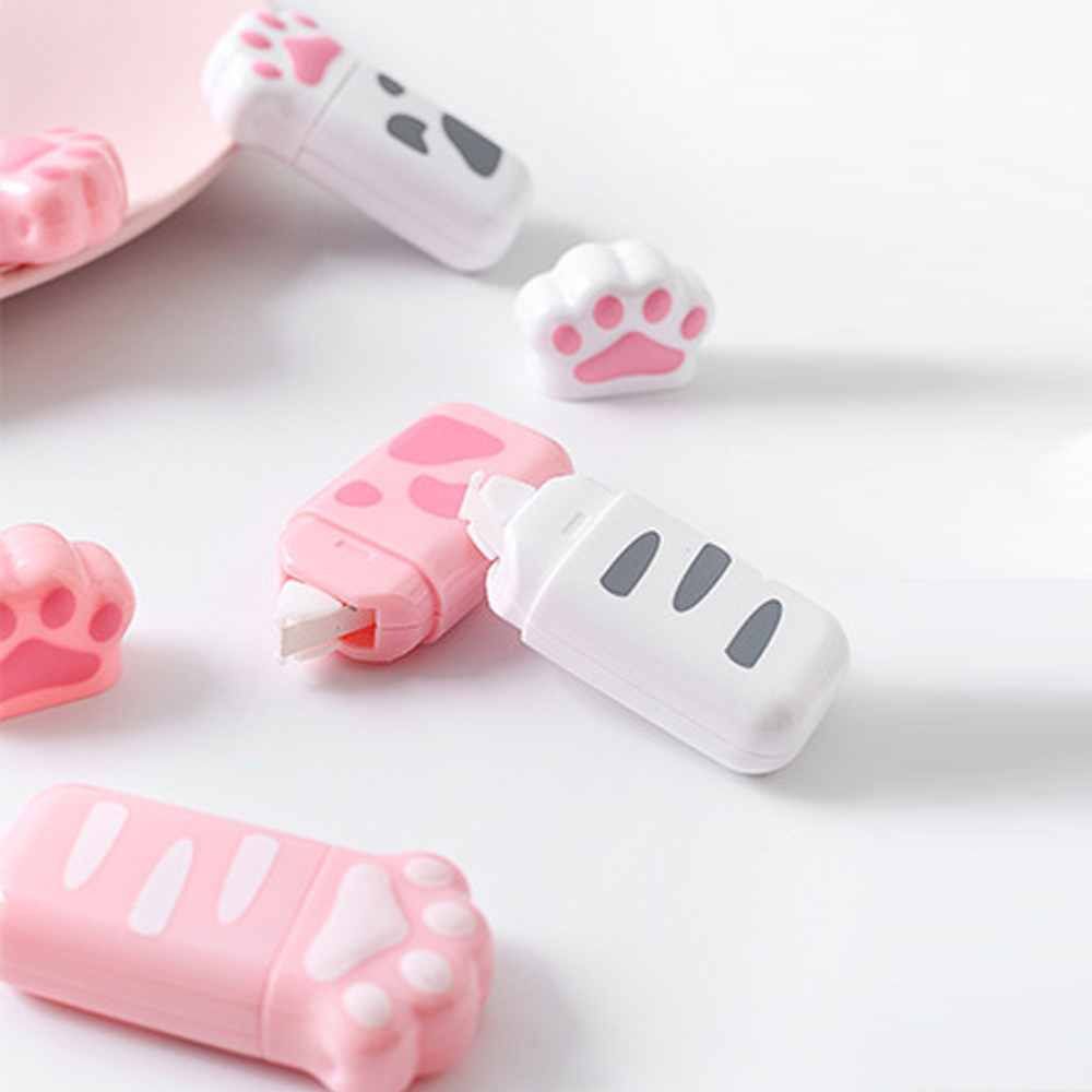 Băng Kéo Xóa Hình Bàn Chân Mèo Dễ Thương