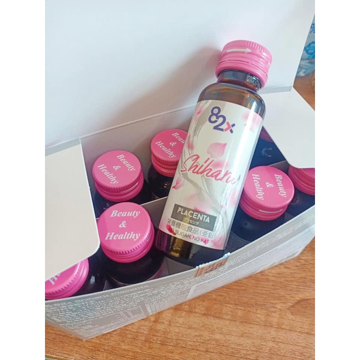 82X Combo 3 chai Nước uống Placenta Shiharu làm đẹp da đến từ Nhật Bản 50ml/lọ.