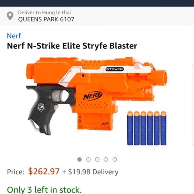 Đồ chơi viên xốp stryfe + 10 viên