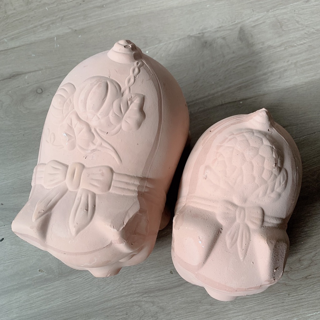 Heo đất chưa tô, tượng tô màu cho bé vẽ size từ nhỏ tới lớn