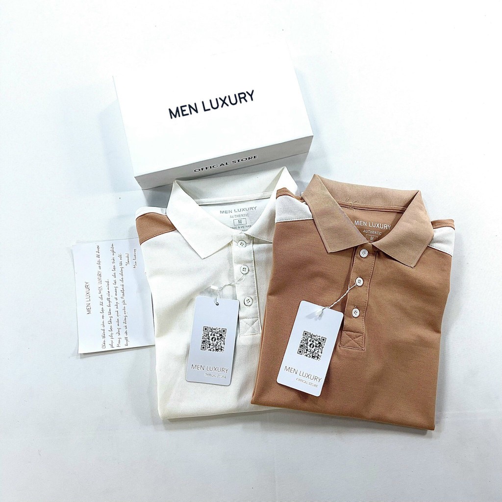 Áo thun Polo nam cổ bẻ MEN LUXURY vải cá sấu Cotton xuất xịn, chuẩn form,sang trọng-lịch lãm PL07- PL08