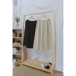 Chân váy xếp ly Nhật [màu kem]