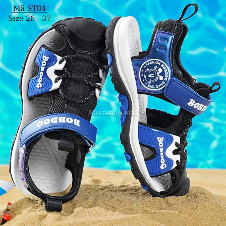 Giày sandal bé trai dáng thể thao dép rọ bít mũi năng động và cá tính cho trẻ em 4 - 12 tuổi đi học đi biển mùa hè ST84