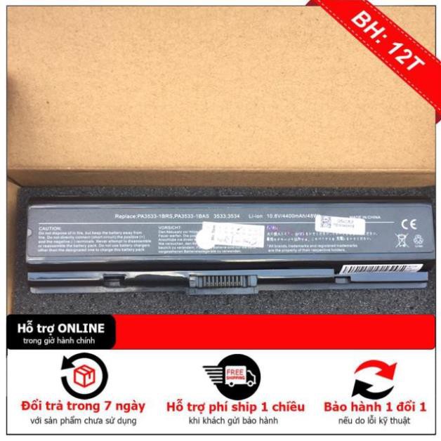 Pin Laptop TOSHIBA PA3534U  - 6 CELL- Satellite A200 A205 A210 A215 A300 A300D A305 A305D A350 A350D PA3535U