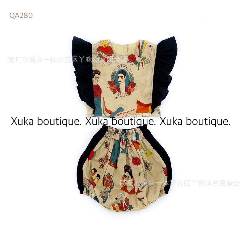 Quần Áo Bé Gái Mùa Hè Set Áo + Quần Sóoc Quảng Châu Cao Cấp Nhà YAMI kids Mẫu Mới 2022 [Ảnh Thật]