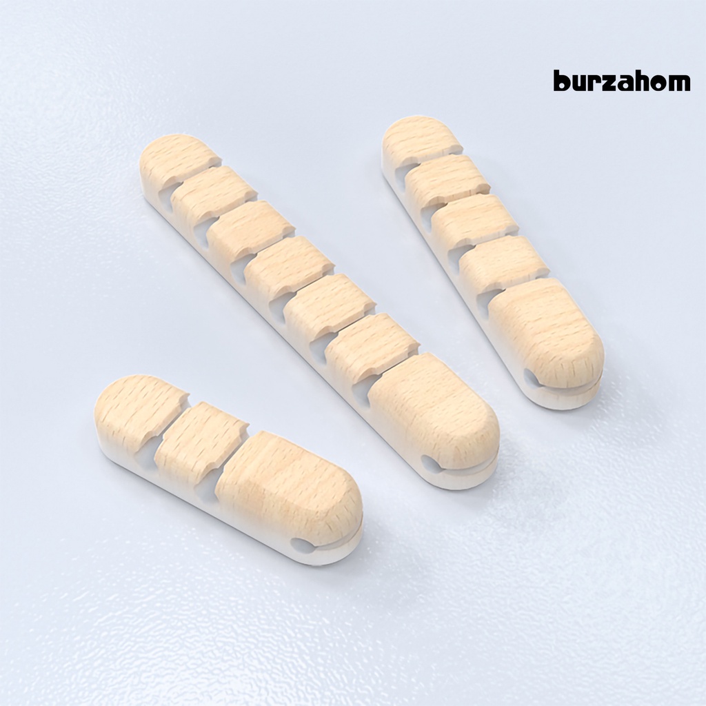 Kẹp Giữ Dây Cáp Bằng Silicone 3/5/7 Lỗ Dán Bàn Làm Việc Tiện Lợi