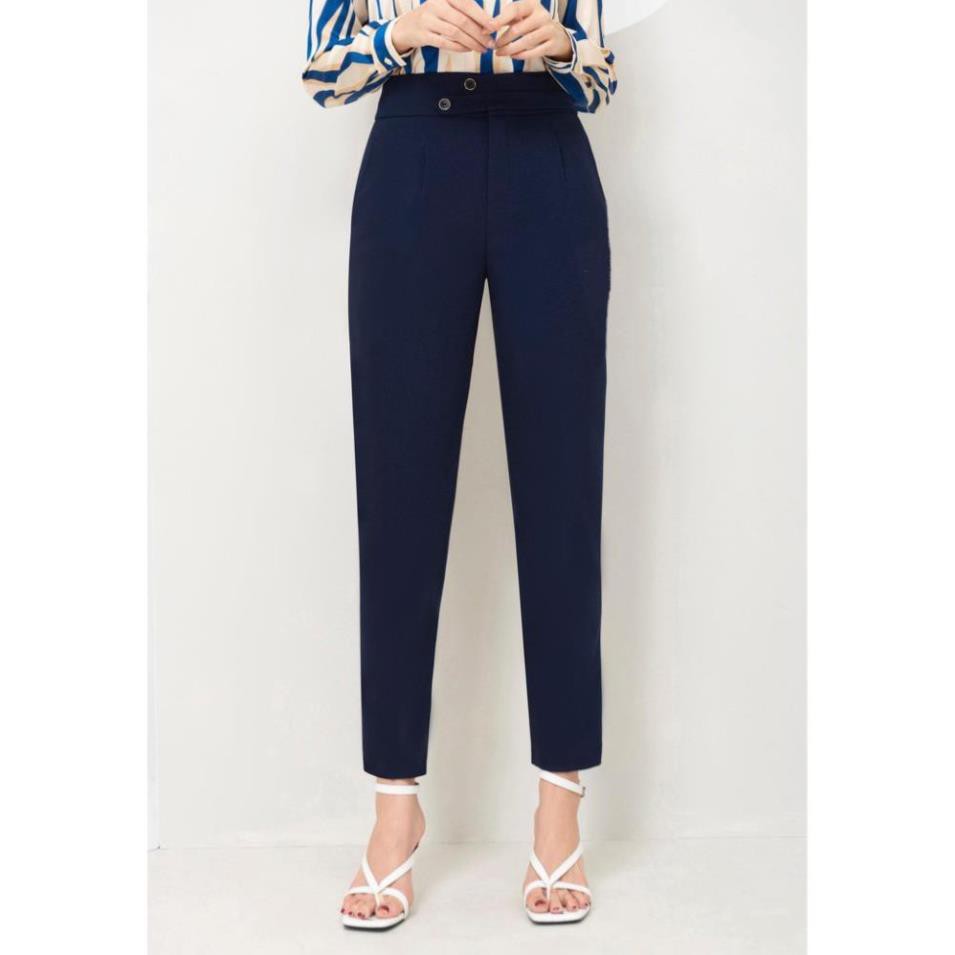 Quần Công Sở Thiết Kế VNXK Cao Cấp QD23 - Quần Tây Nữ Dạng Baggy Mango Ý Phối Đai Sang Trọng - TINI Shop