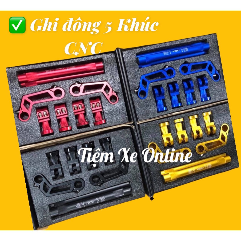 Ghi đông moxi 5 khúc CNC