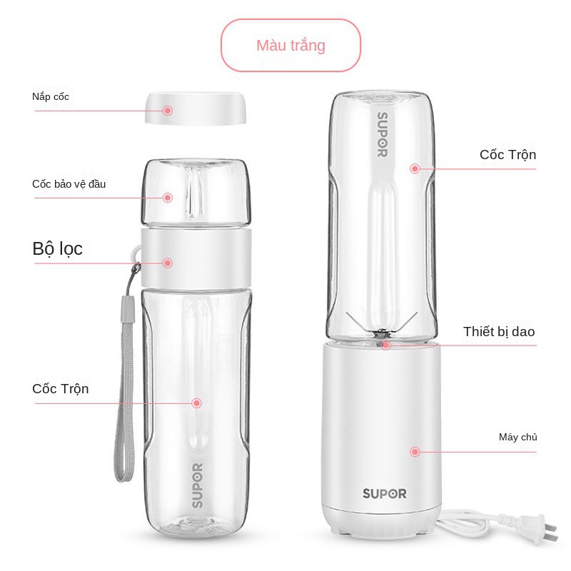 ▩Máy ép trái cây Supor gia đình tự động nhỏ đa chức năng mini cầm tay sinh viên