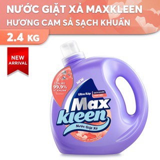 Nước Giặt Xả MaxKleen Hương Nước Hoa Huyền Diệu 2,4kg tặng Túi nước giặt xả 600g