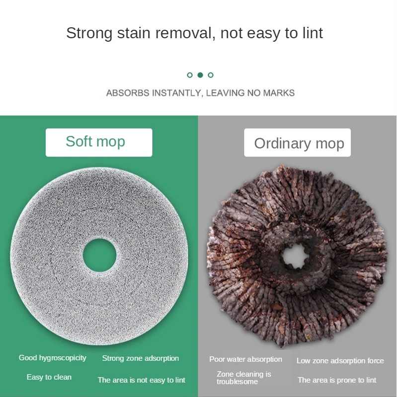 Đầu Lau Nhà Tròn / Hình Chữ Nhật Thay Thế Bằng Sợi Micro Tiện Dụng