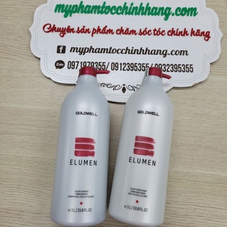 Goldwell Elumen Wask & Treat Dầu gội và Dầu xả giữ màu 1000ml