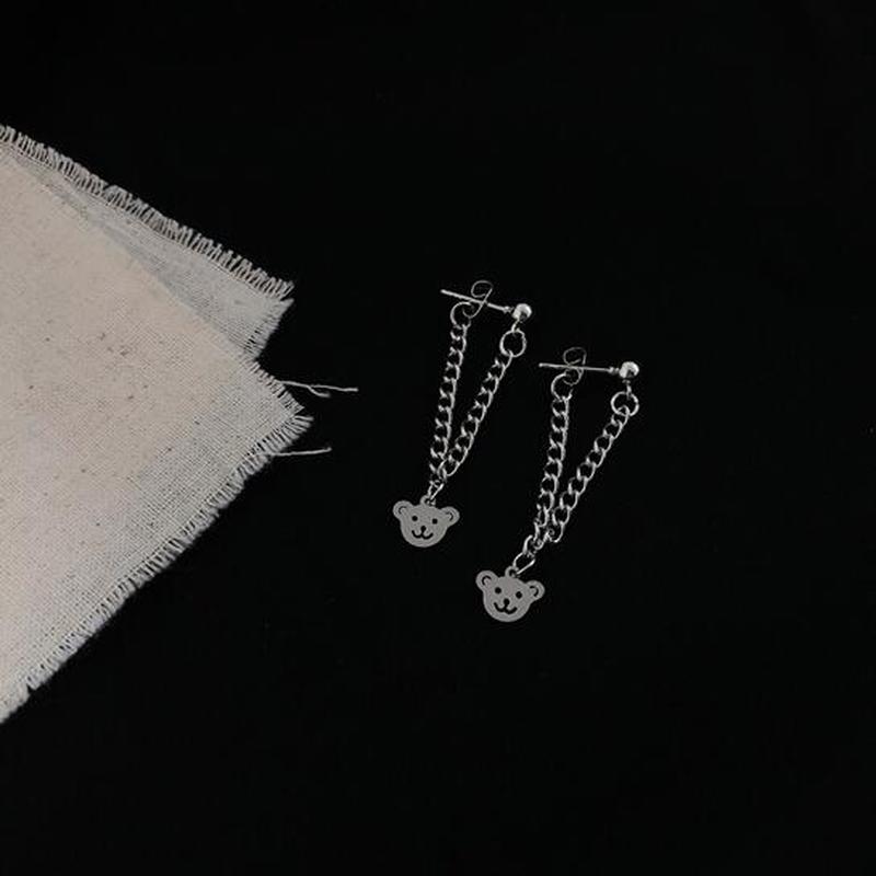 We Flower Hàn Quốc S925 Đôi bông tai nhỏ bằng bạc cho nữ trang đeo tai thời trang