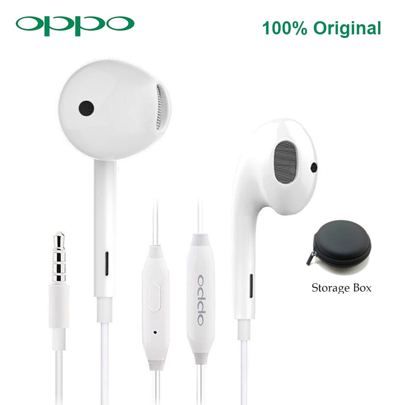 Tai Nghe Nhét Tai Chính Hãng Oppo Mh135 3.5mm Kèm Hộp Đựng