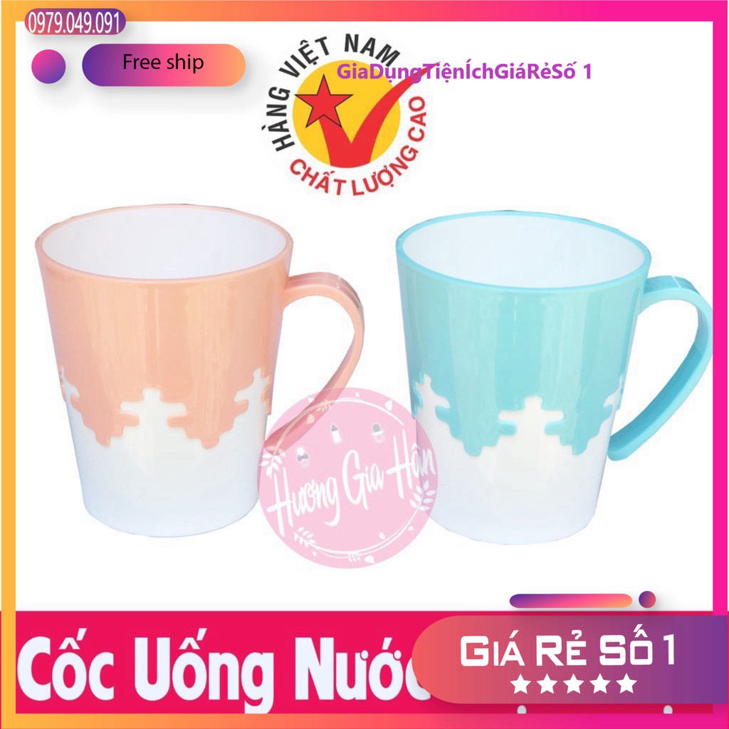 Cốc 2 Màu chính hãng Nhựa Việt Nhật – Hàng Việt Nam chất lượng cao-giá rẻ.