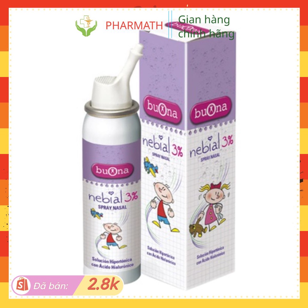 Xịt mũi Nebial 3% Buona