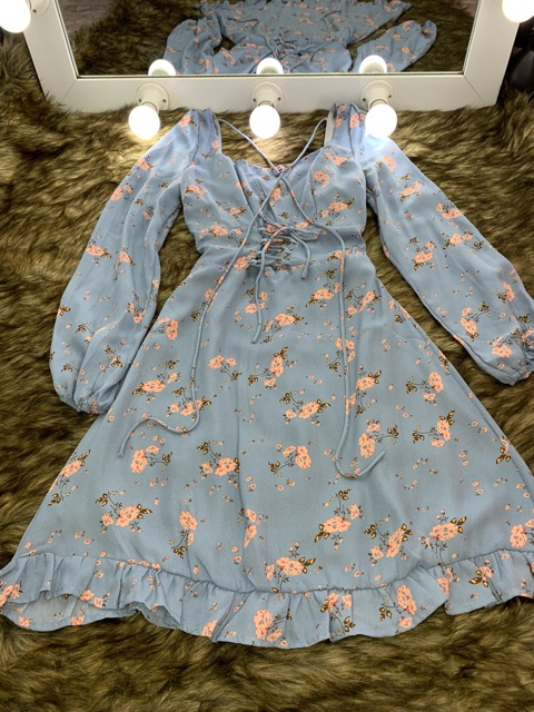 [Sẵn] Xuất Khẩu - Đầm cổ vuông voan đẹp may 2 lớp size SML XK1 | BigBuy360 - bigbuy360.vn