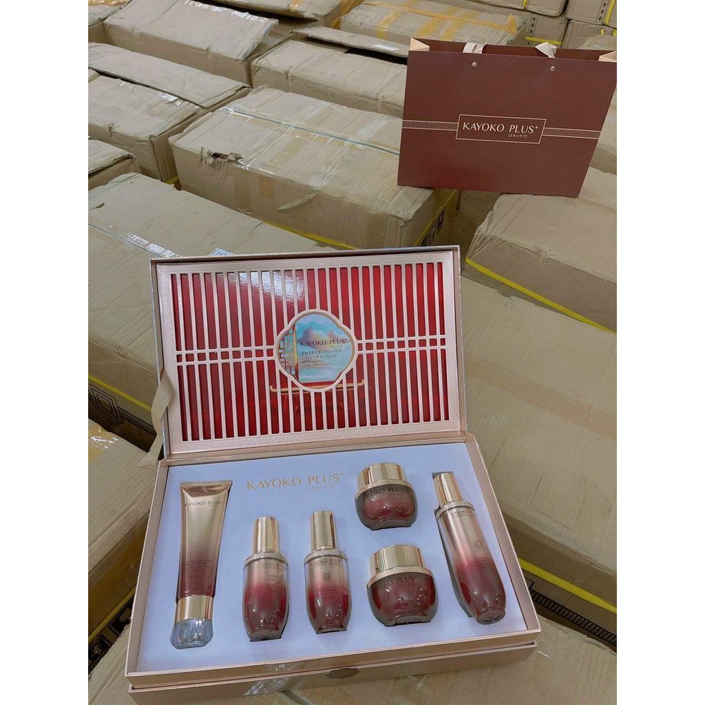 Bộ kem mờ nám KAYOKO PLUS 6 in 1 mẫu mới, kem dưỡng trắng da Nhật Bản