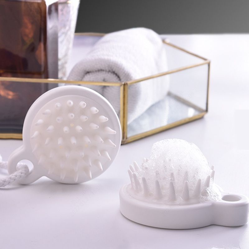 Bàn Chải Silicone Dùng Mát Xa Da Đầu Khi Tắm Tiện Dụng